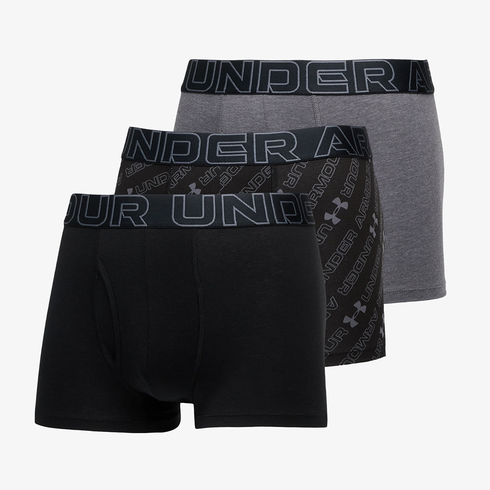 Calzoncillos de boxer Under Armour M Performance Cotton Nov 3in Black