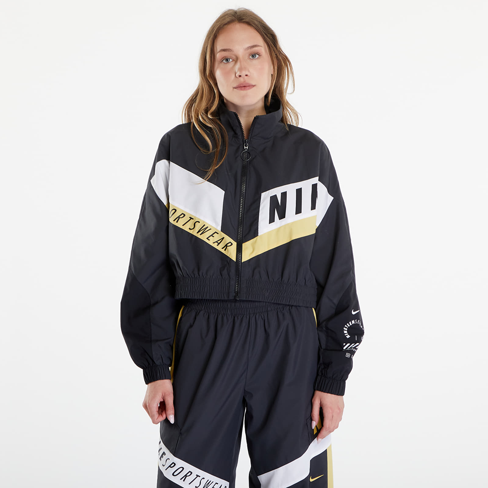 Vestes Nike Sportswear Women's Woven Jacket Dk Smoke Grey/ Dk Smoke Grey/ Black