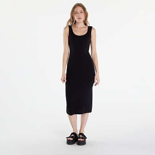 Kleid Urban Classics Ladies Rib Top Dress Black
