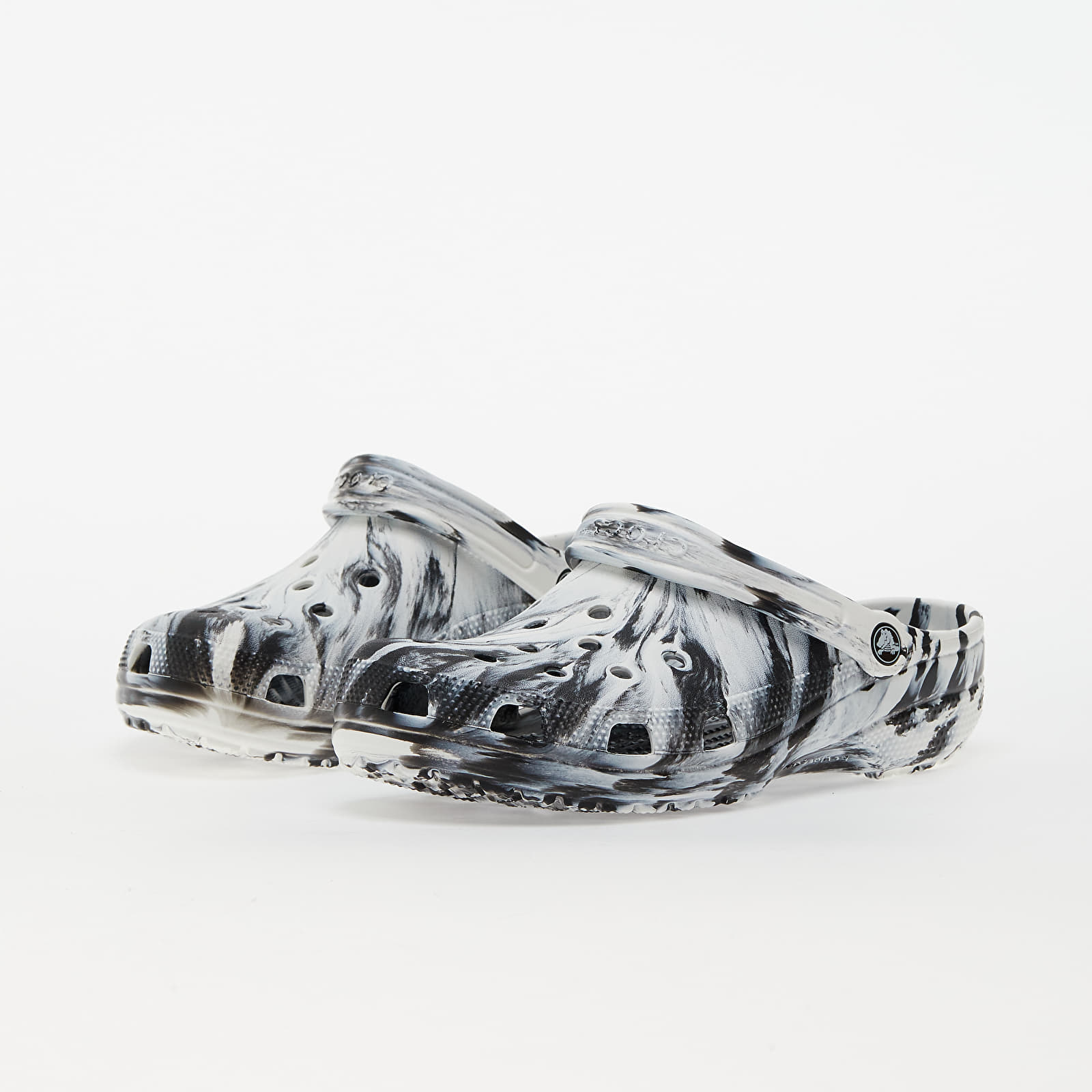 Ténis e sapatos para homem Crocs Classic Marbled Clog White/ Black