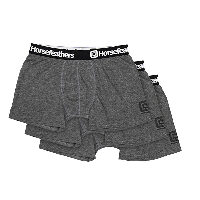 Caleçons Horsefeathers Dynasty 3-Pack Boxer Shorts Heather Anthracite
