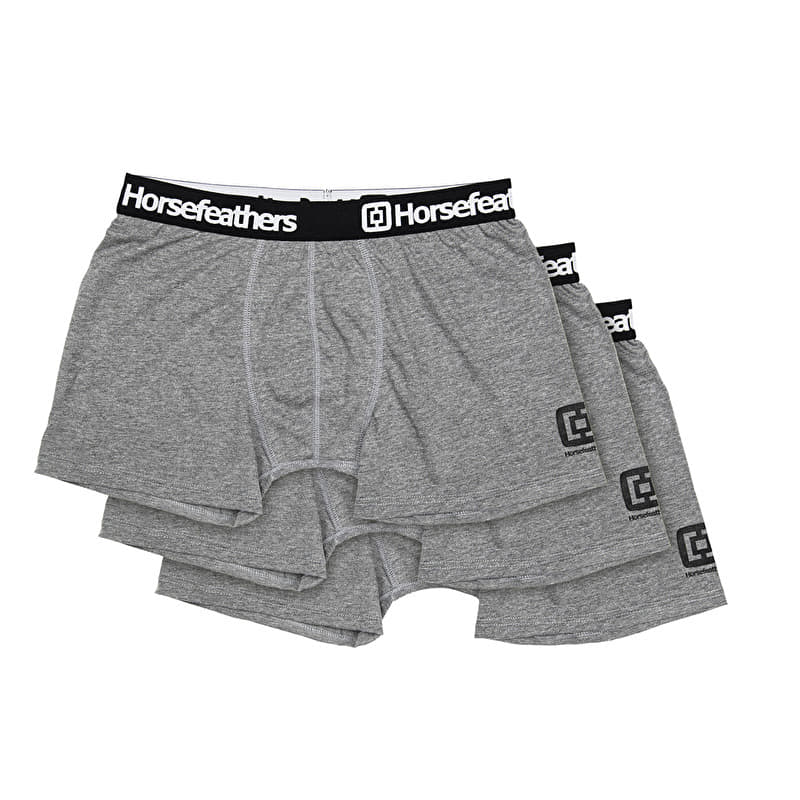 Caleçons Horsefeathers Dynasty 3-Pack Boxer Shorts Heather Gray