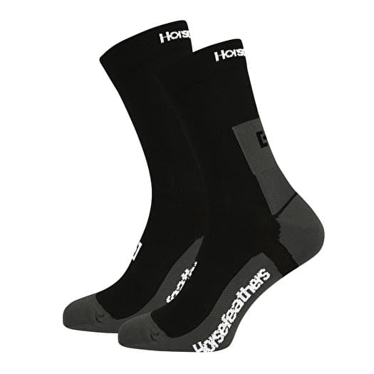 Horsefeathers Cadence Long Bike Socks Black