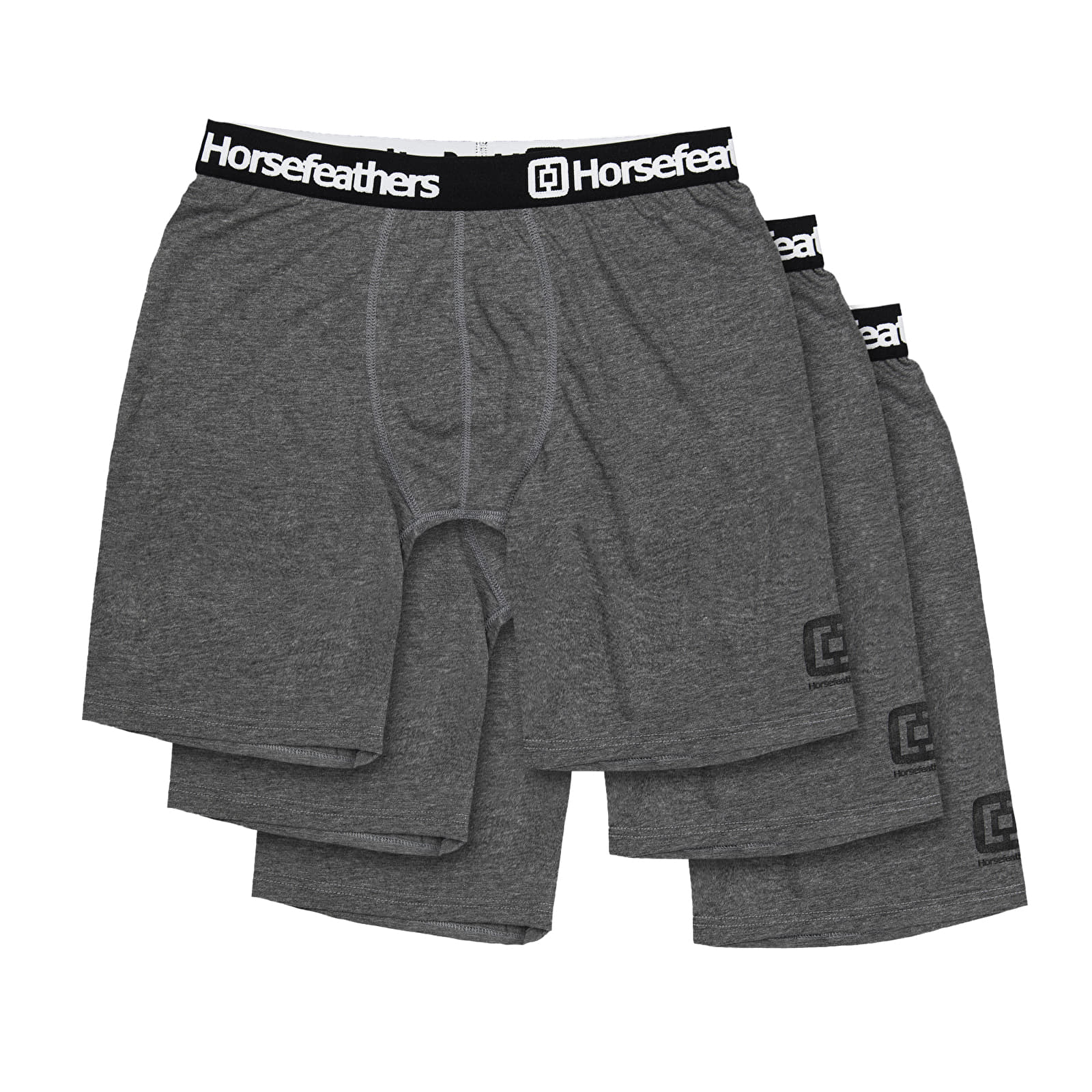 Boxer shorts Horsefeathers Dynasty Long 3-Pack Boxer Shorts Heather Anthracite