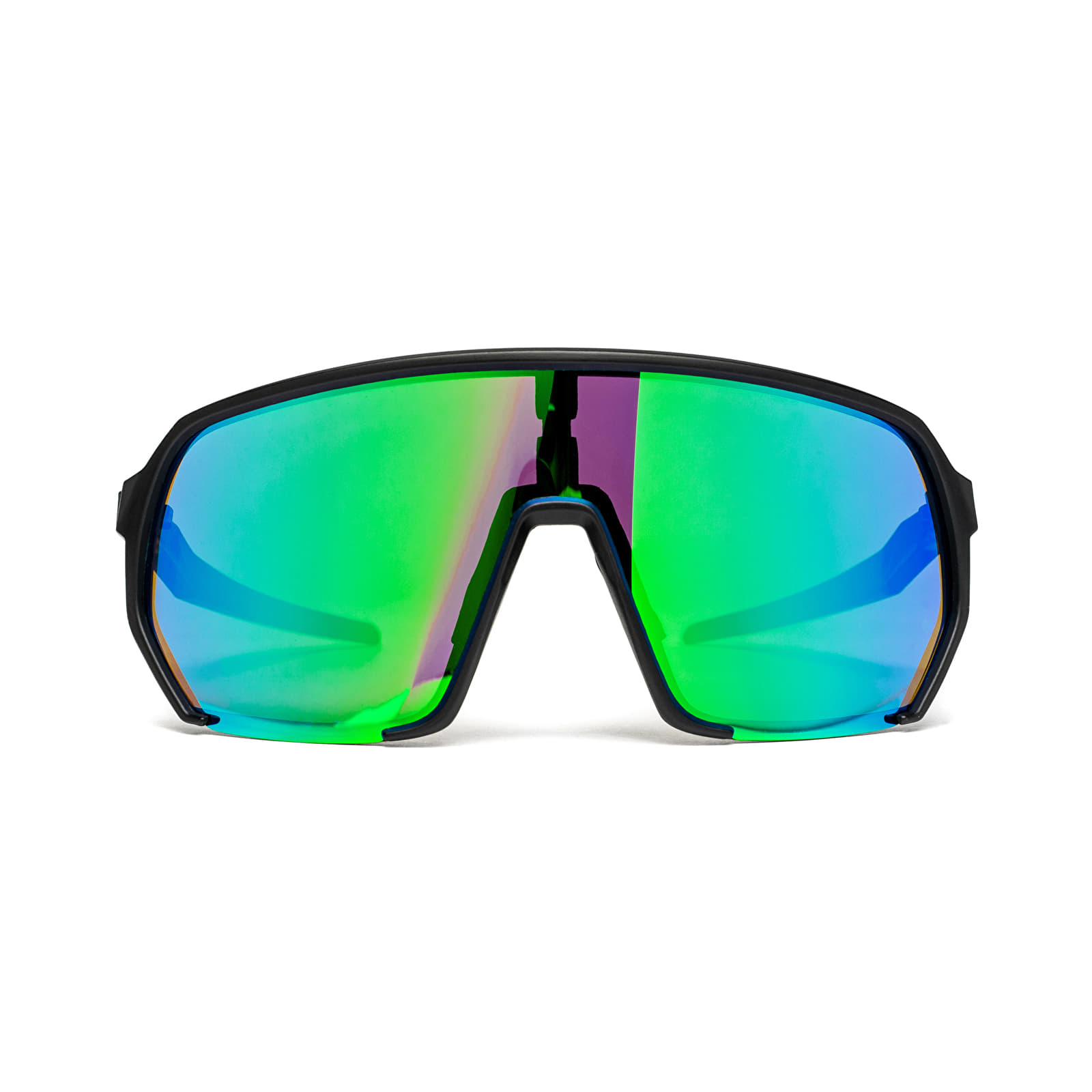 Ochelari de soare Horsefeathers Archie Bike Sunglasses Black/ Mirror Green