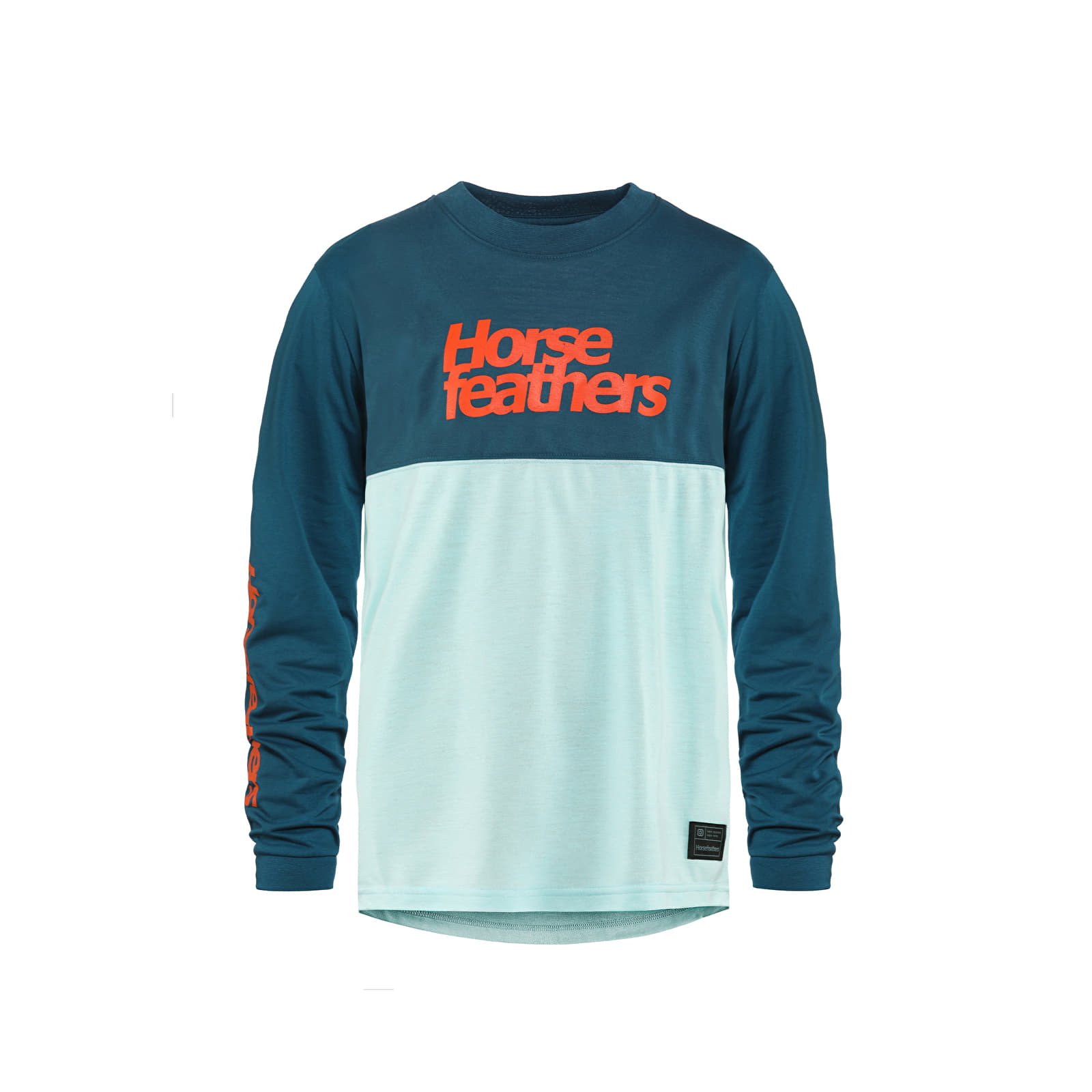Trička Horsefeathers Fury Ls Youth Bike T-Shirt Sail Blue