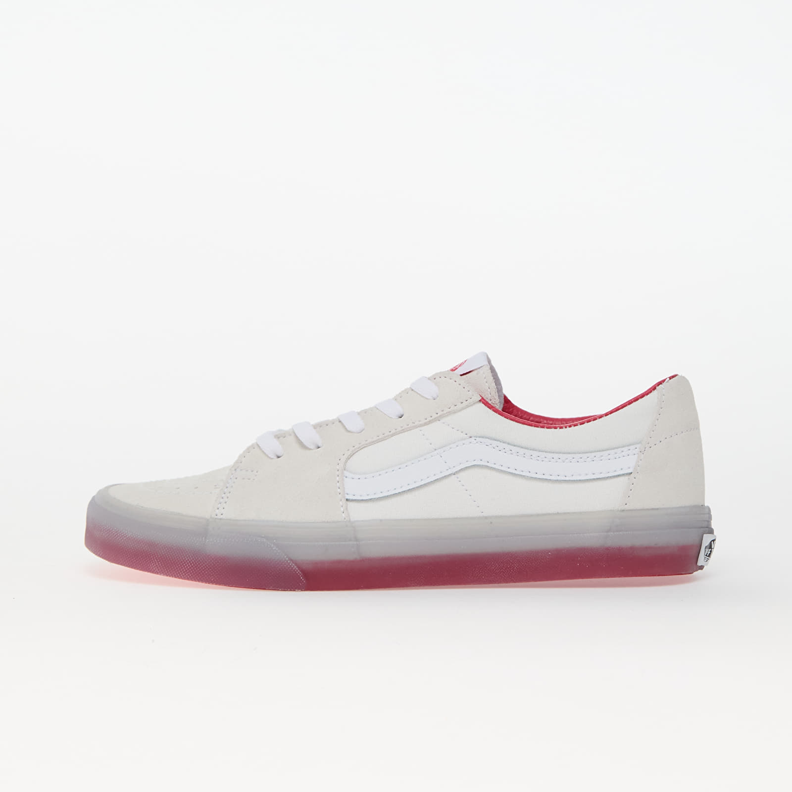 Men's sneakers and shoes Vans Sk8-Low Translucent Sidewall White/ Red