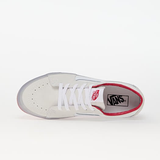 Men s sneakers and shoes Vans Sk8 Low Translucent Sidewall White Red Queens