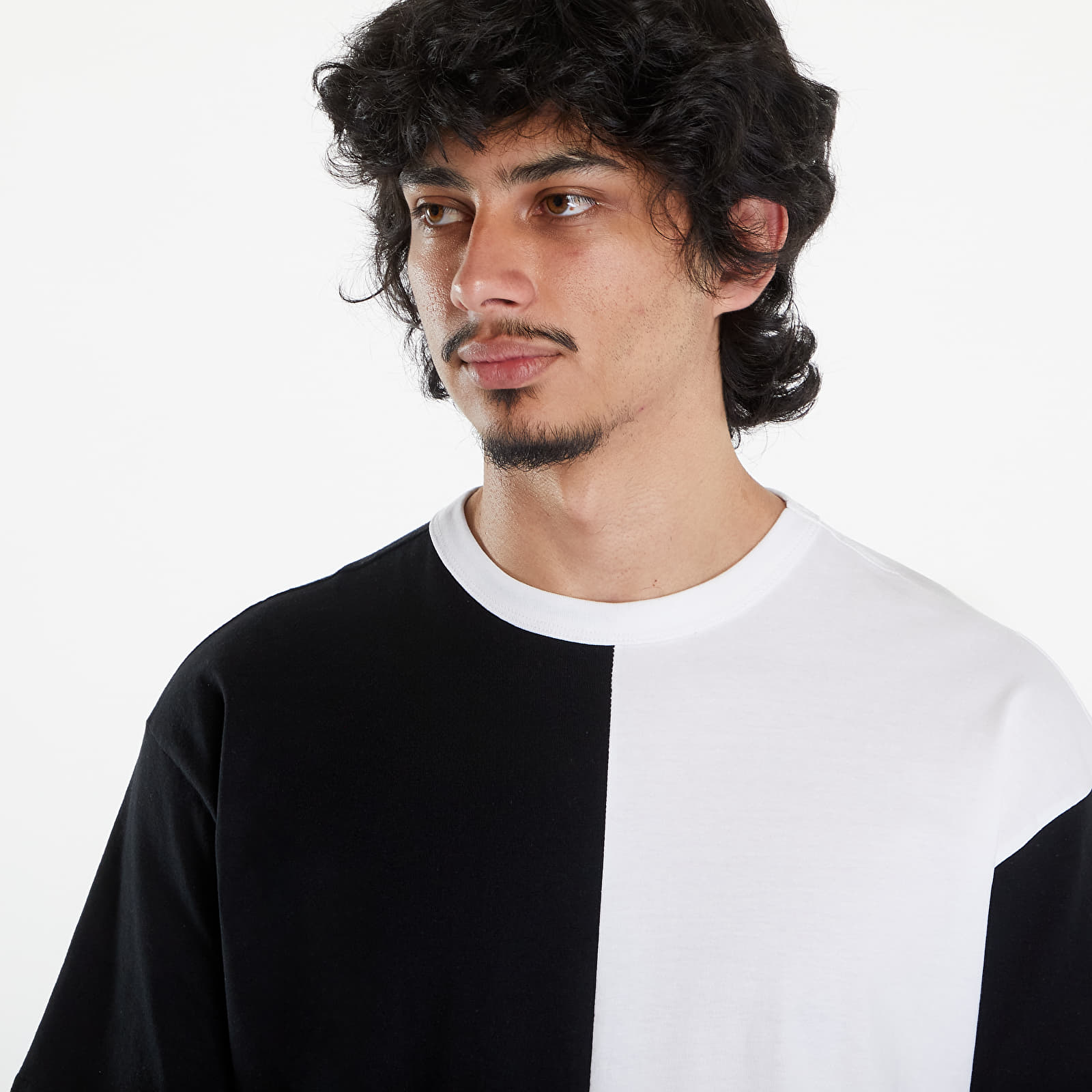 T-shirts Urban Classics Oversize Harlequin Tee Black/ White