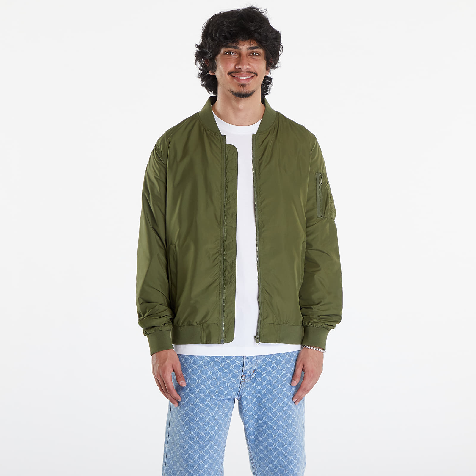 Jackets Urban Classics Light Bomber Jacket Olive