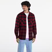 Urban Classics Checked Flanell Shirt Black/ Burgundy