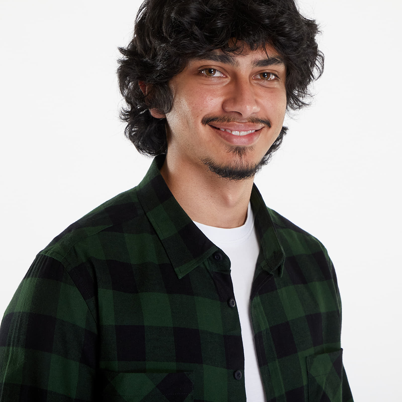 Shirts Urban Classics Checked Flanell Shirt Black/ Green