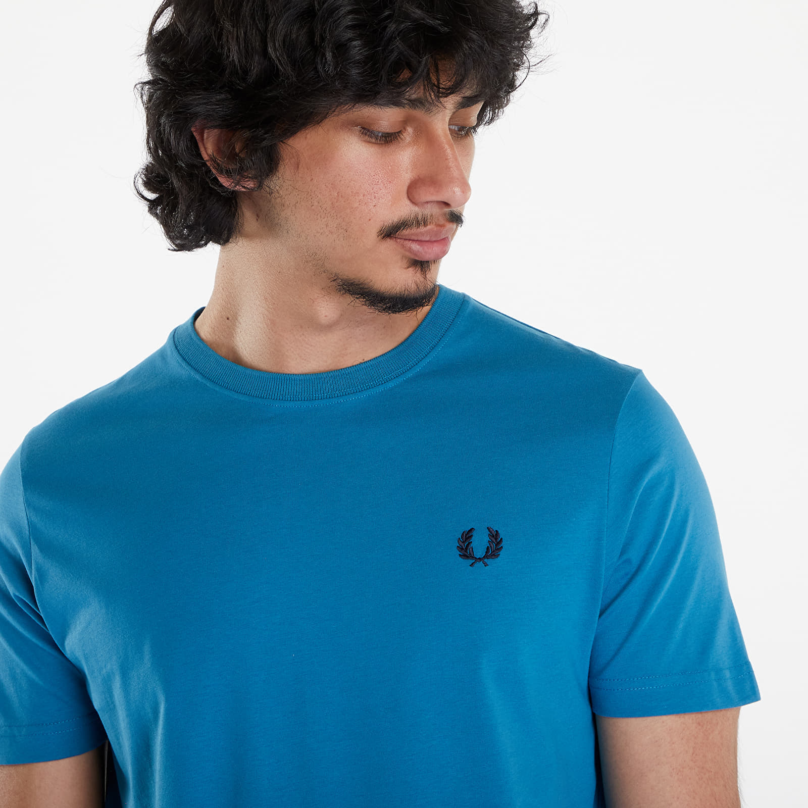 Tricou Fred Perry Crew Neck T-Shirt Ocean/ Navy - 1 | YEO