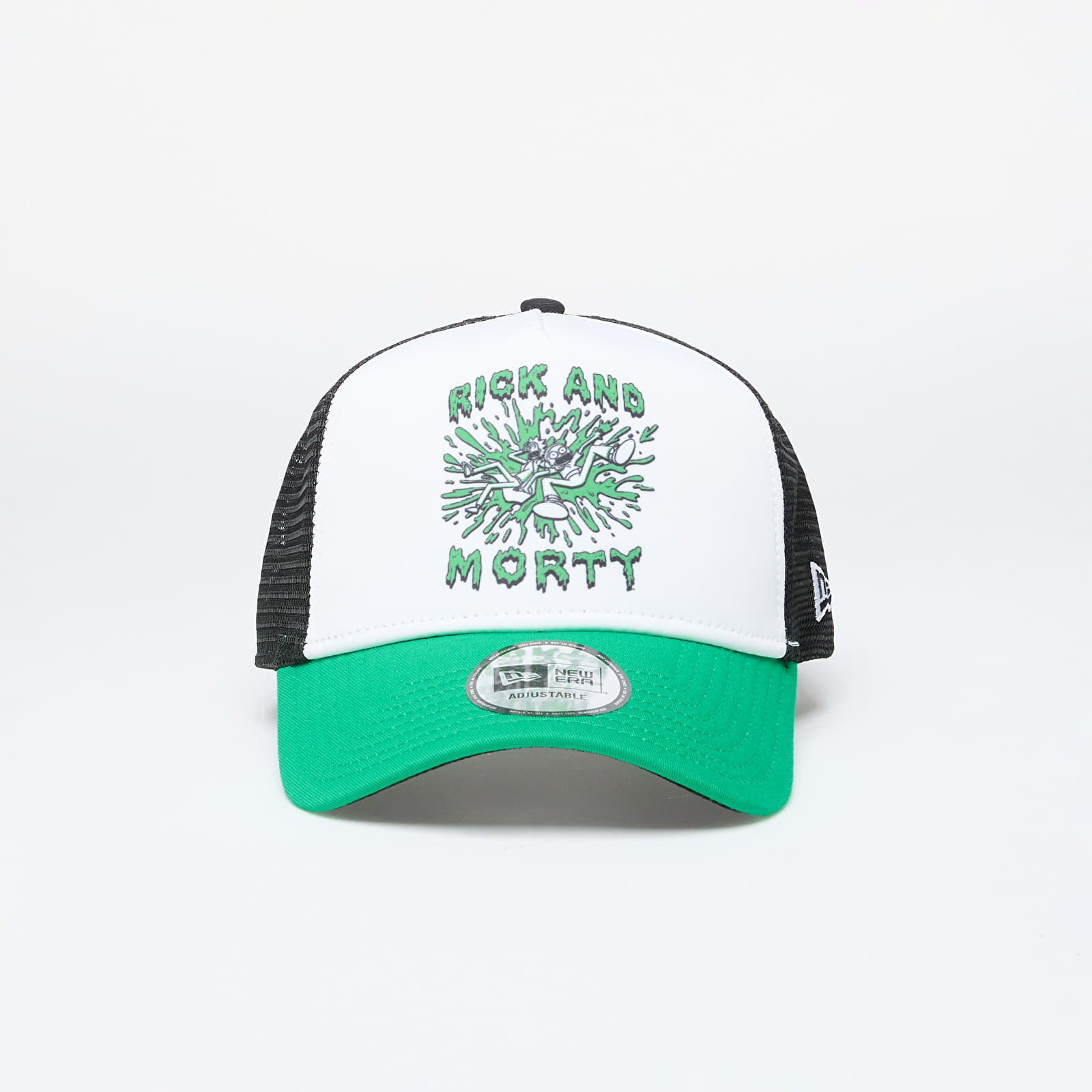 Kape New Era x Rick And Morty 9Forty Trucker Snapback Green/ Black/ White