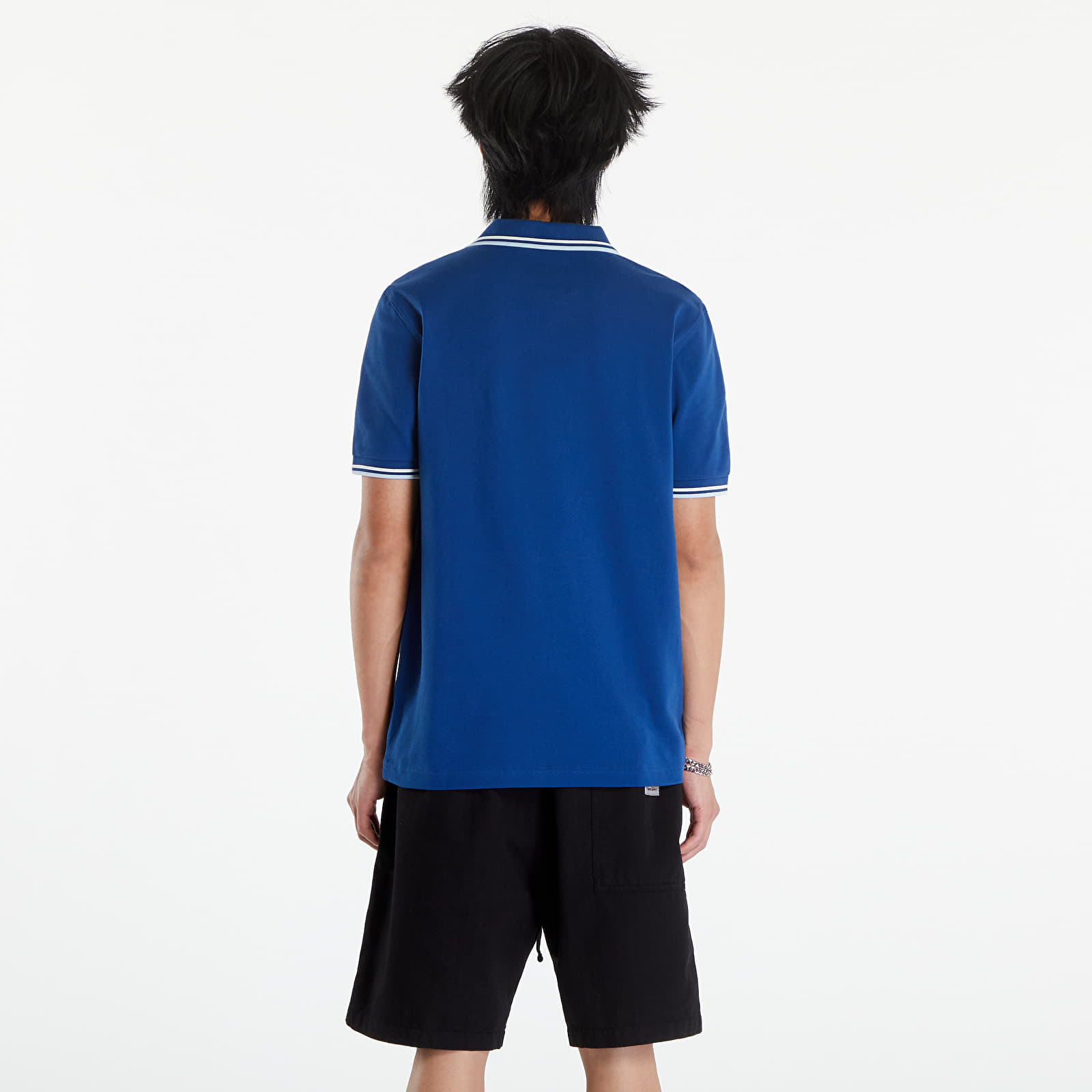 Muške majice FRED PERRY  Twin Tipped Fred Perry Shirt Shdcob/Snow white/Light ice