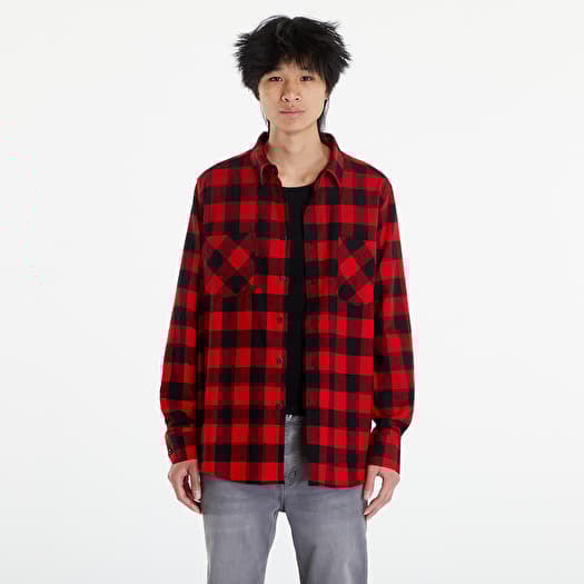 Shirt Urban Classics Checked Flanell Shirt Black/ Red
