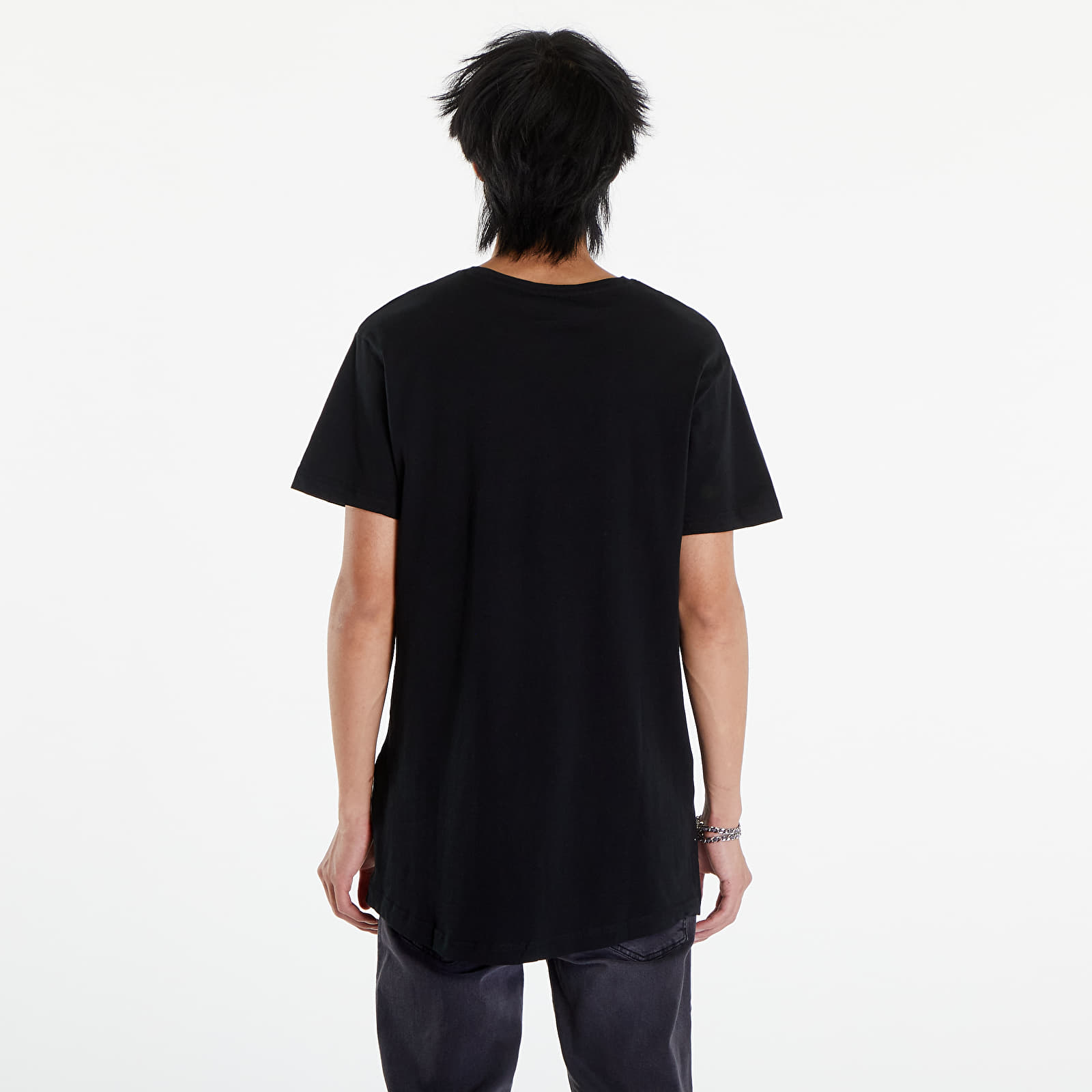 T-Shirts Urban Classics Shaped Long Tee Black