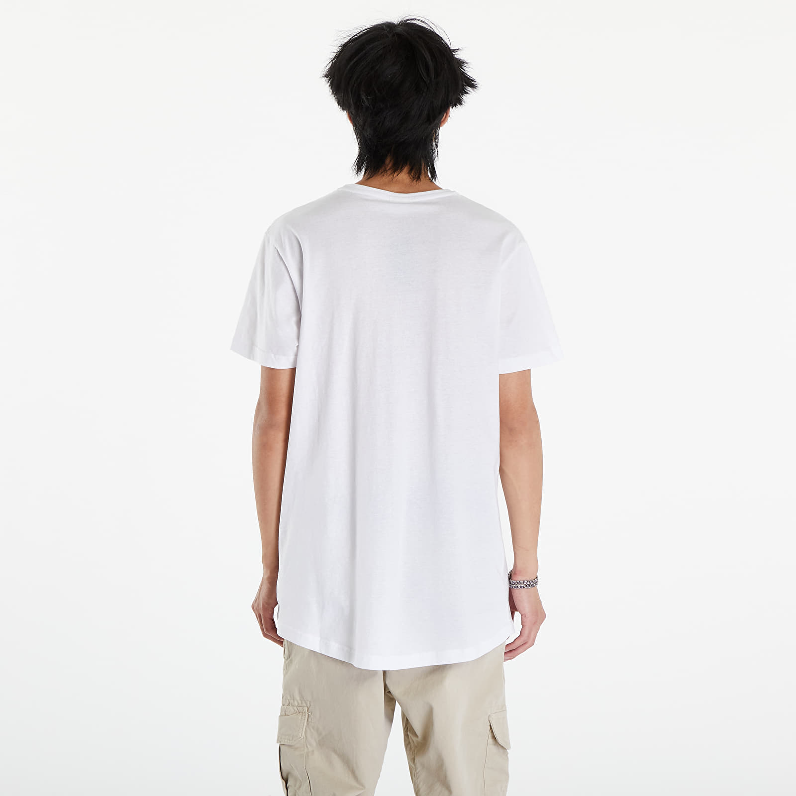Koszulki Urban Classics Shaped Long Tee White