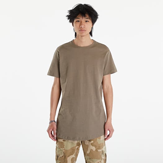 Póló Urban Classics Shaped Long Tee Army Green