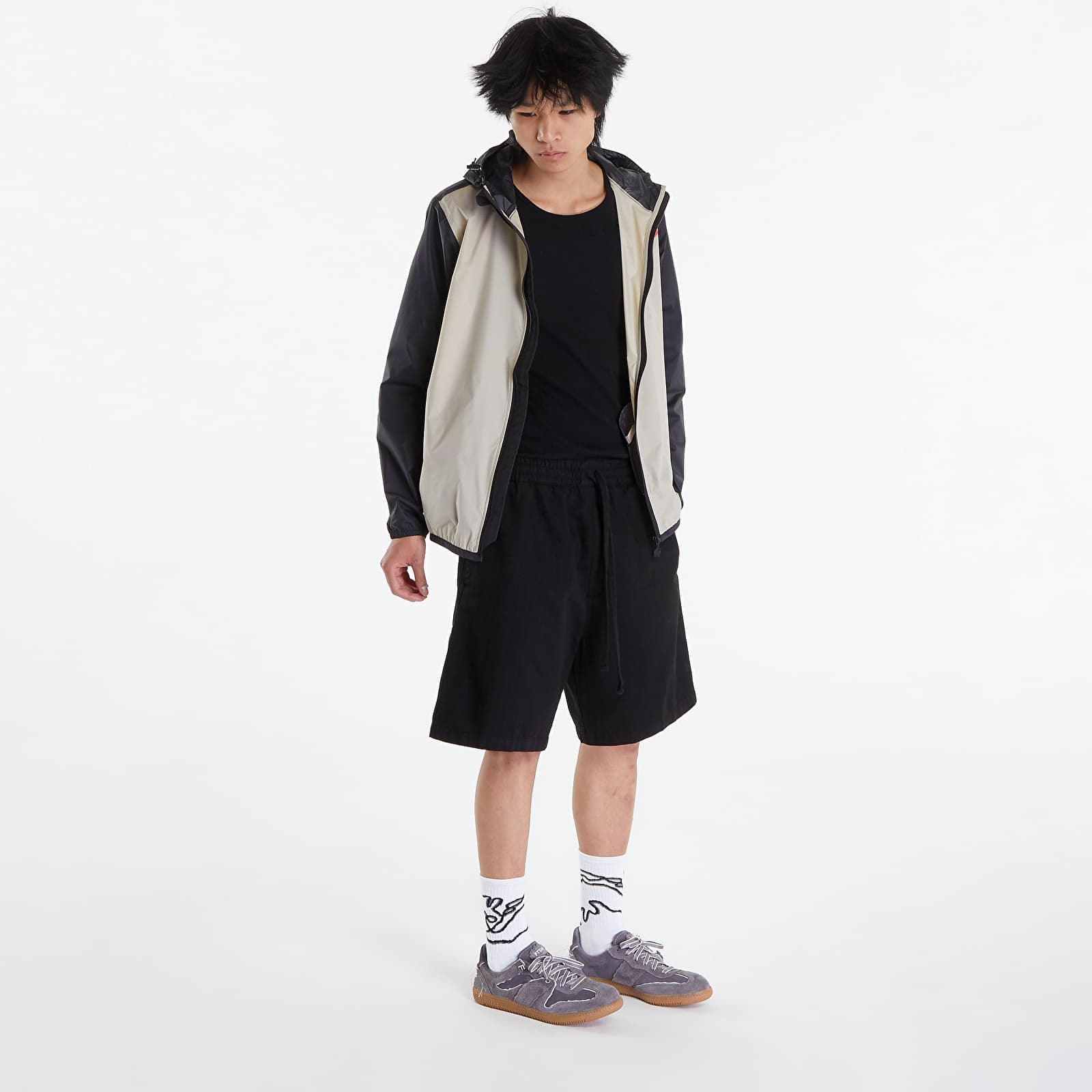 Shorts homme Carhartt WIP Rainer Short Black Garment Dyed