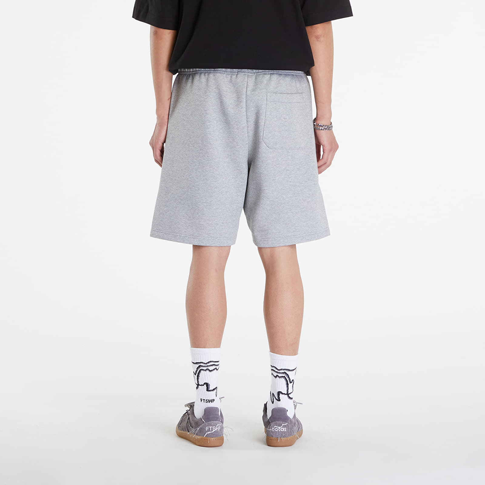 Pánské kraťasy Carhartt WIP Chase Sweat Short Grey Heather/ Gold