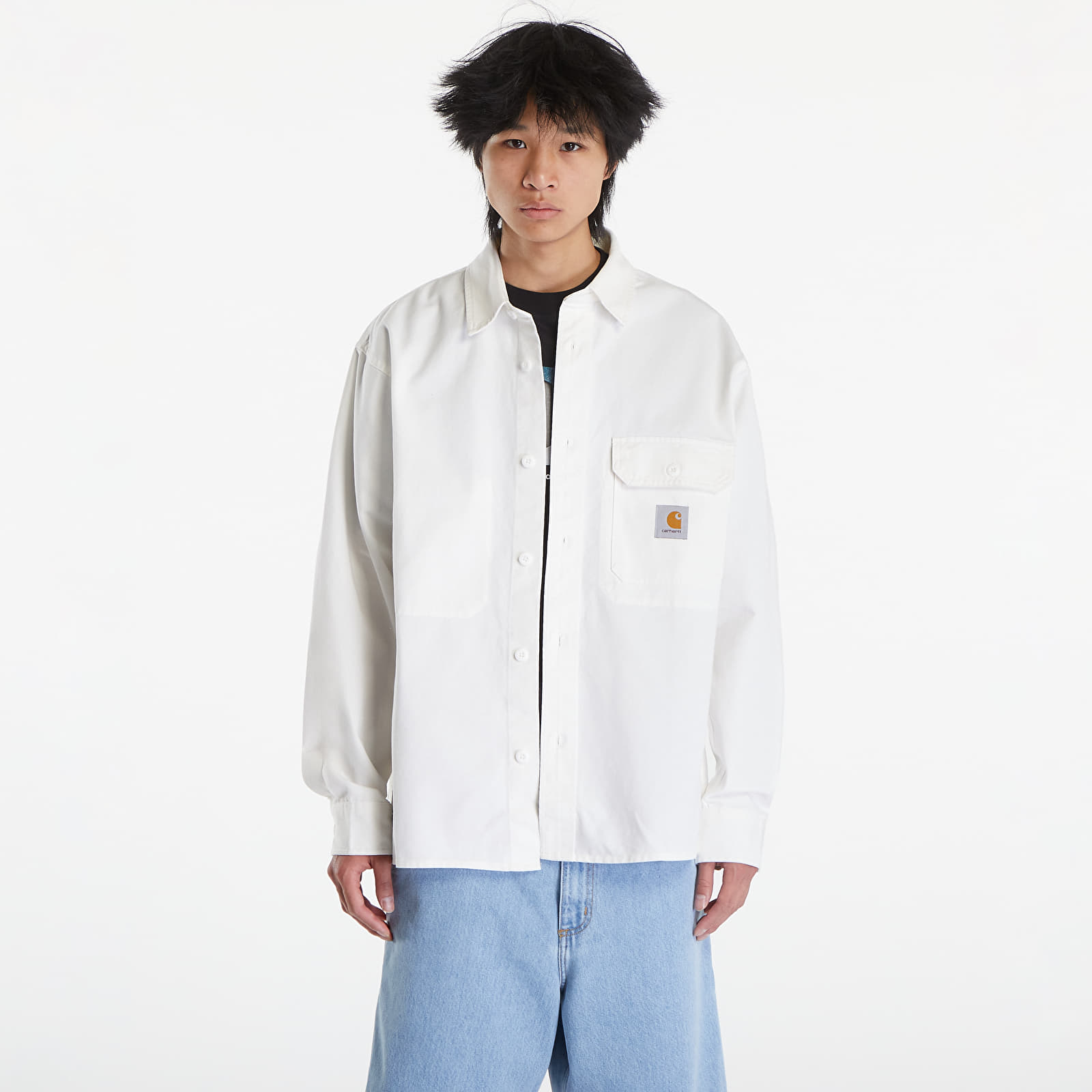 Sobrecamisas Carhartt WIP Reno Shirt Jac UNISEX Off-White Garment Dyed
