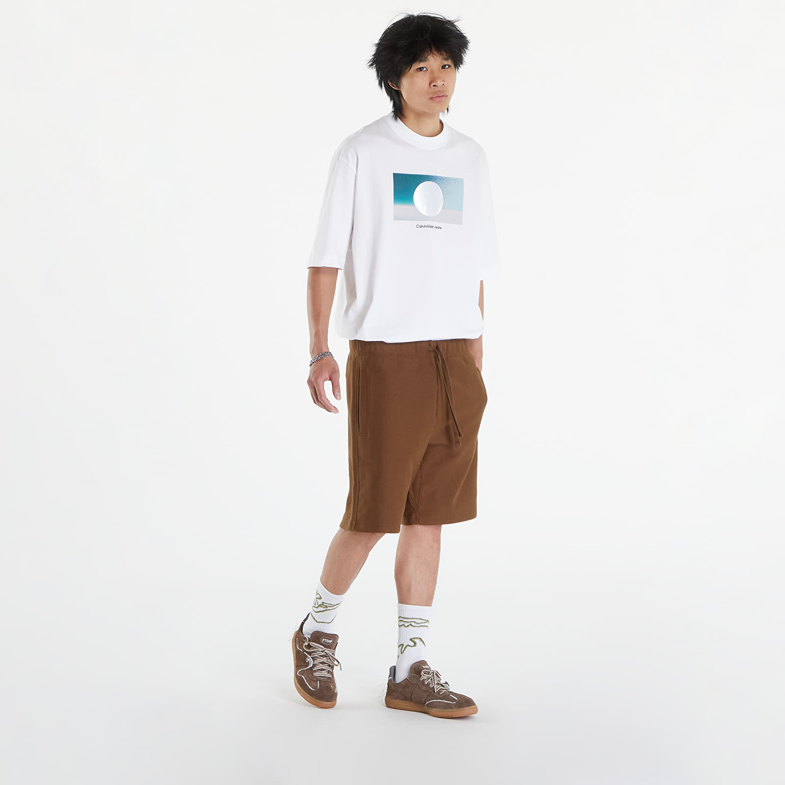 Shorts für Männer Carhartt WIP American Script Sweat Short Lumber