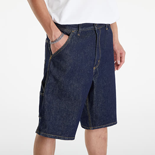 Carhartt WIP Single Knee Short Blue Rinsed | Queens