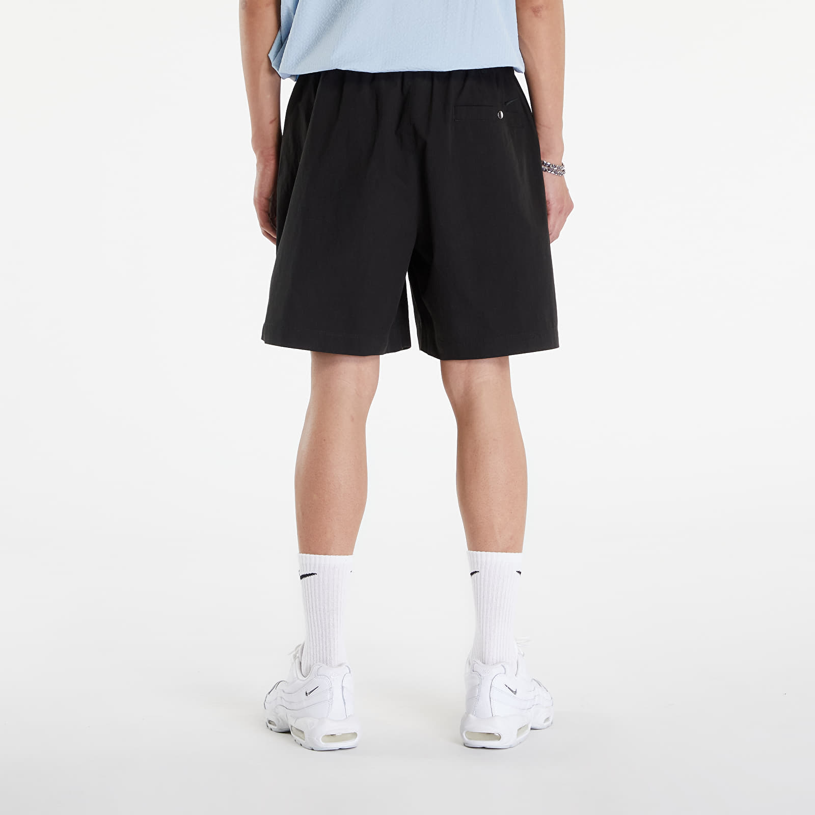Pantalones cortos para hombre Nike Life Men's Camp Shorts Black/ Black