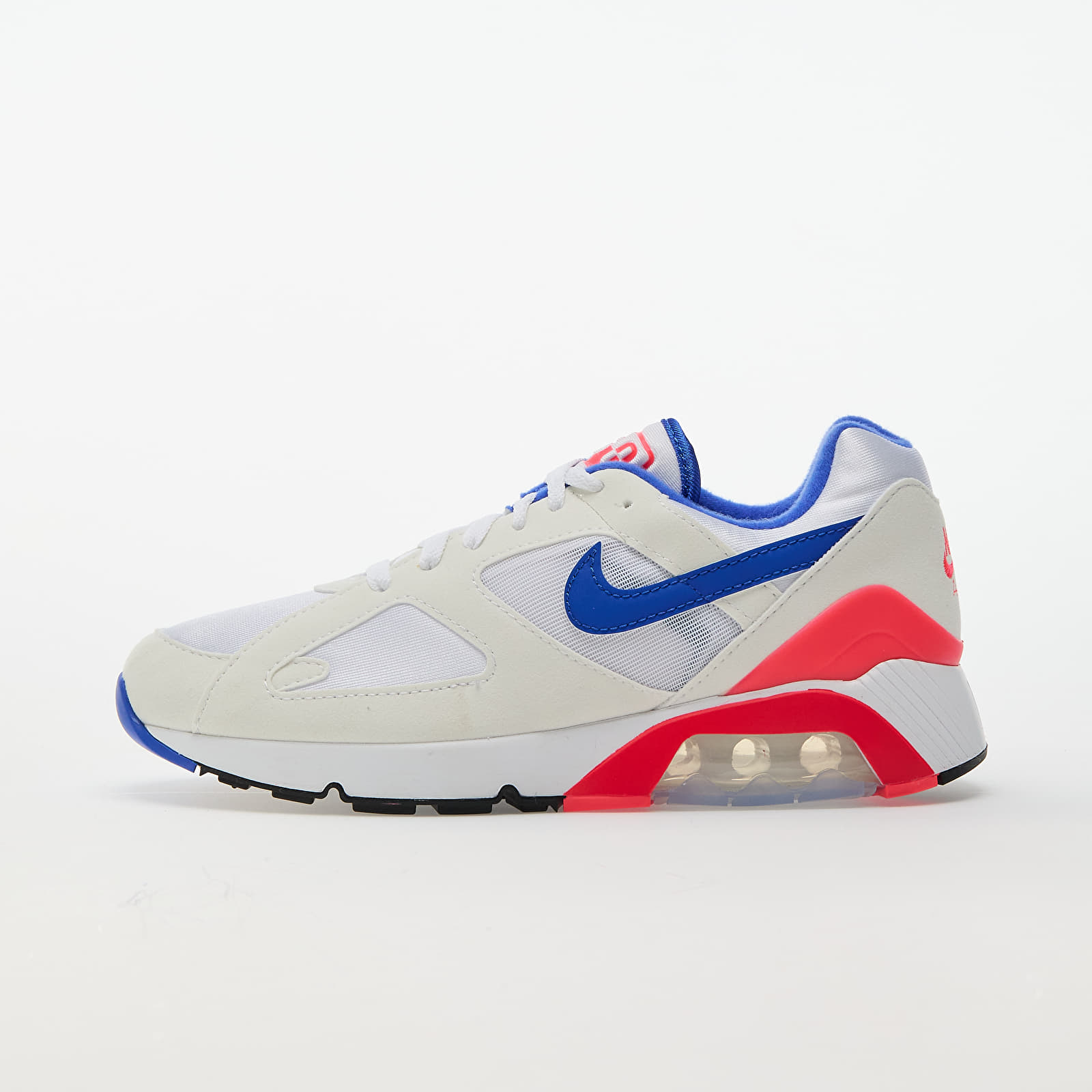 Baskets et chaussures pour hommes Nike Air 180 White Ultramarine Solar Red Black Queens