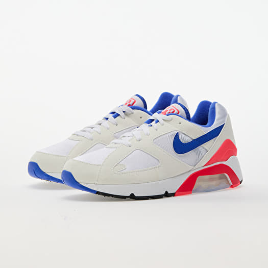 Baskets et chaussures pour hommes Nike Air 180 White Ultramarine Solar Red Black Queens