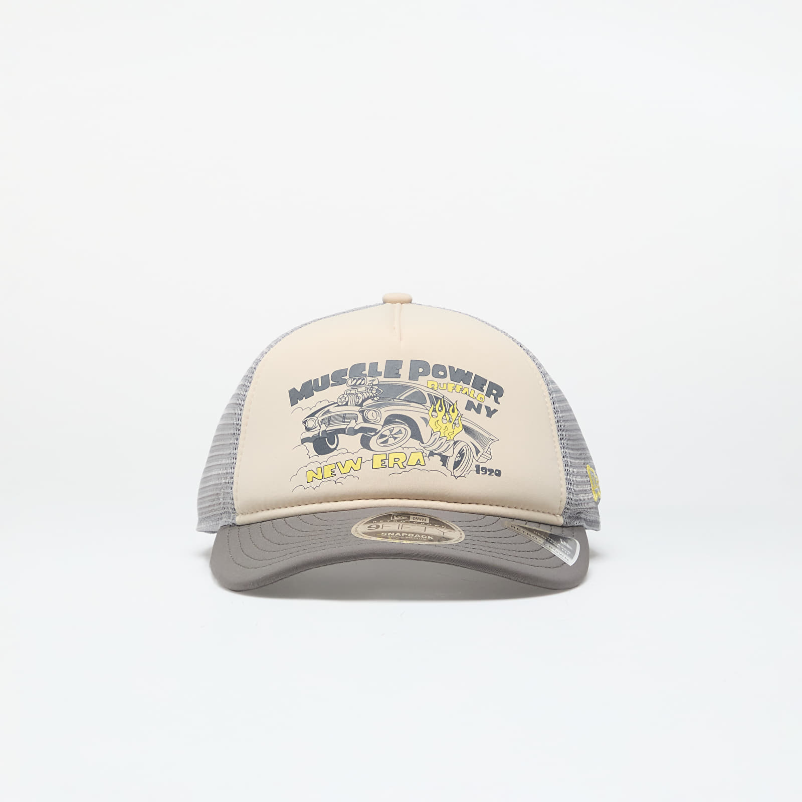 Șepci New Era Muscle Power 9Fifty Snapback Gray/ Ivory