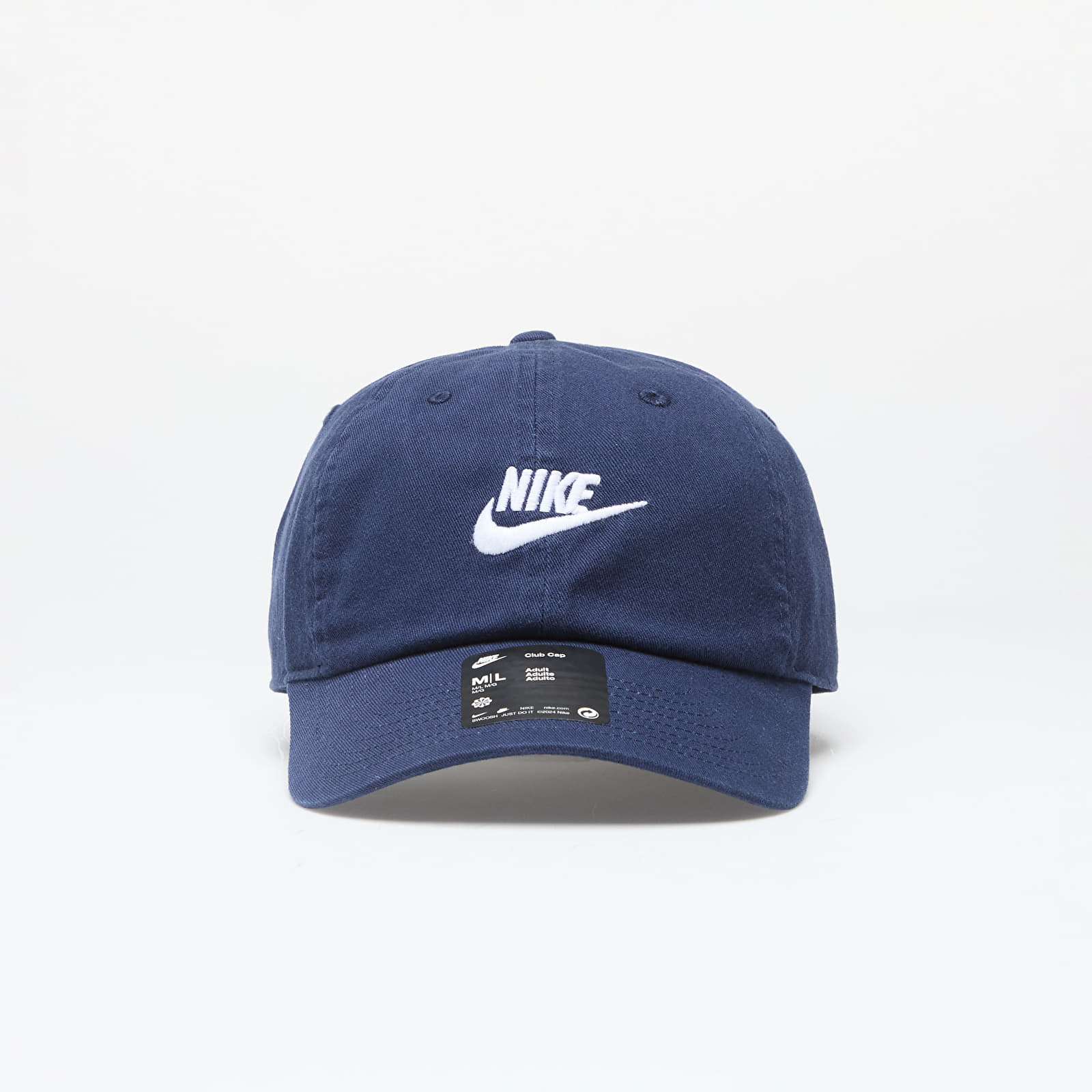 ◇Nike◇ Club Unstructured Futura Wash Cap Midnight Navy Whi Caps Nike Club Unstructured Futura Wash Cap Midnight Navy