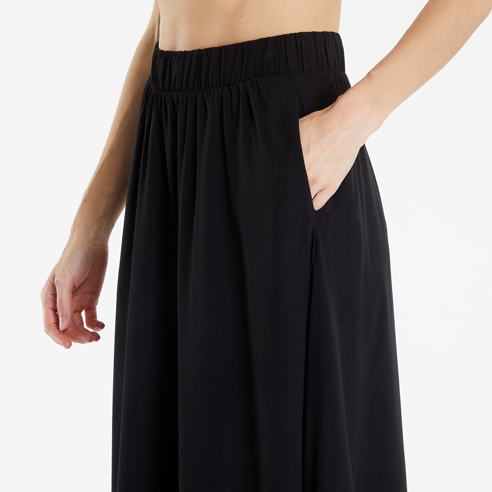 Röcke Urban Classics Ladies Viscose Skirt Black
