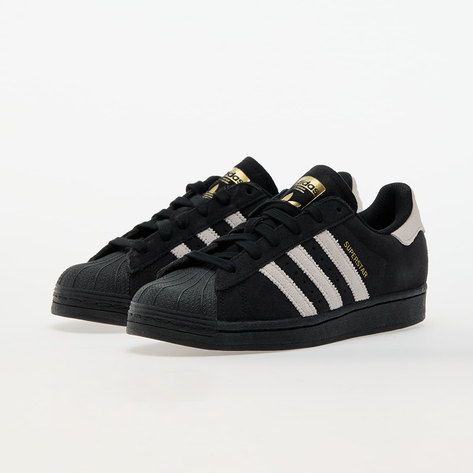 Adidas superstar black white gold size 7 outlet