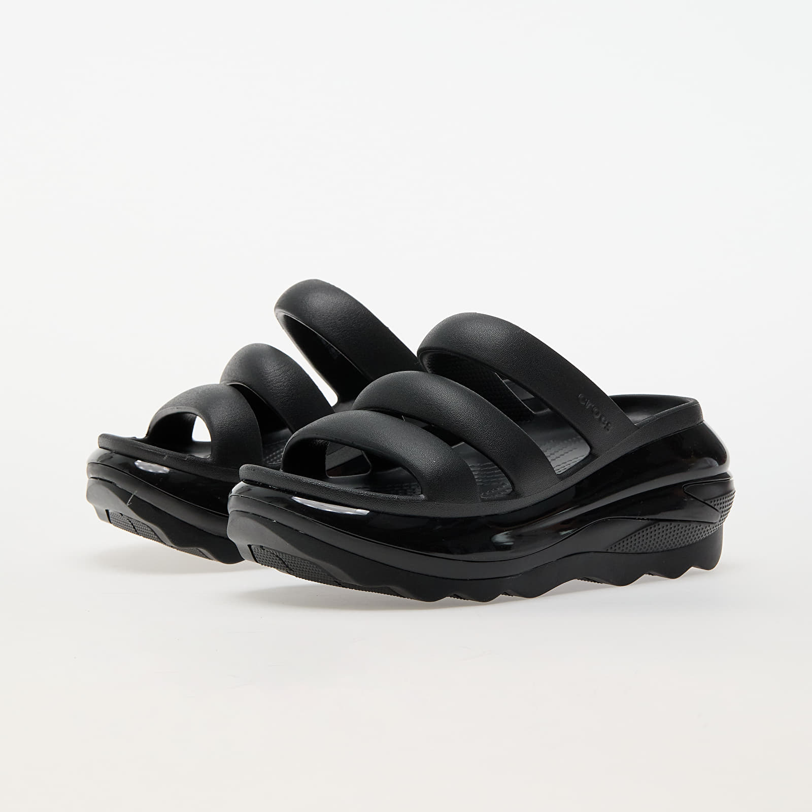 Men's sneakers and shoes Crocs Mega Crush Triple Strap Black