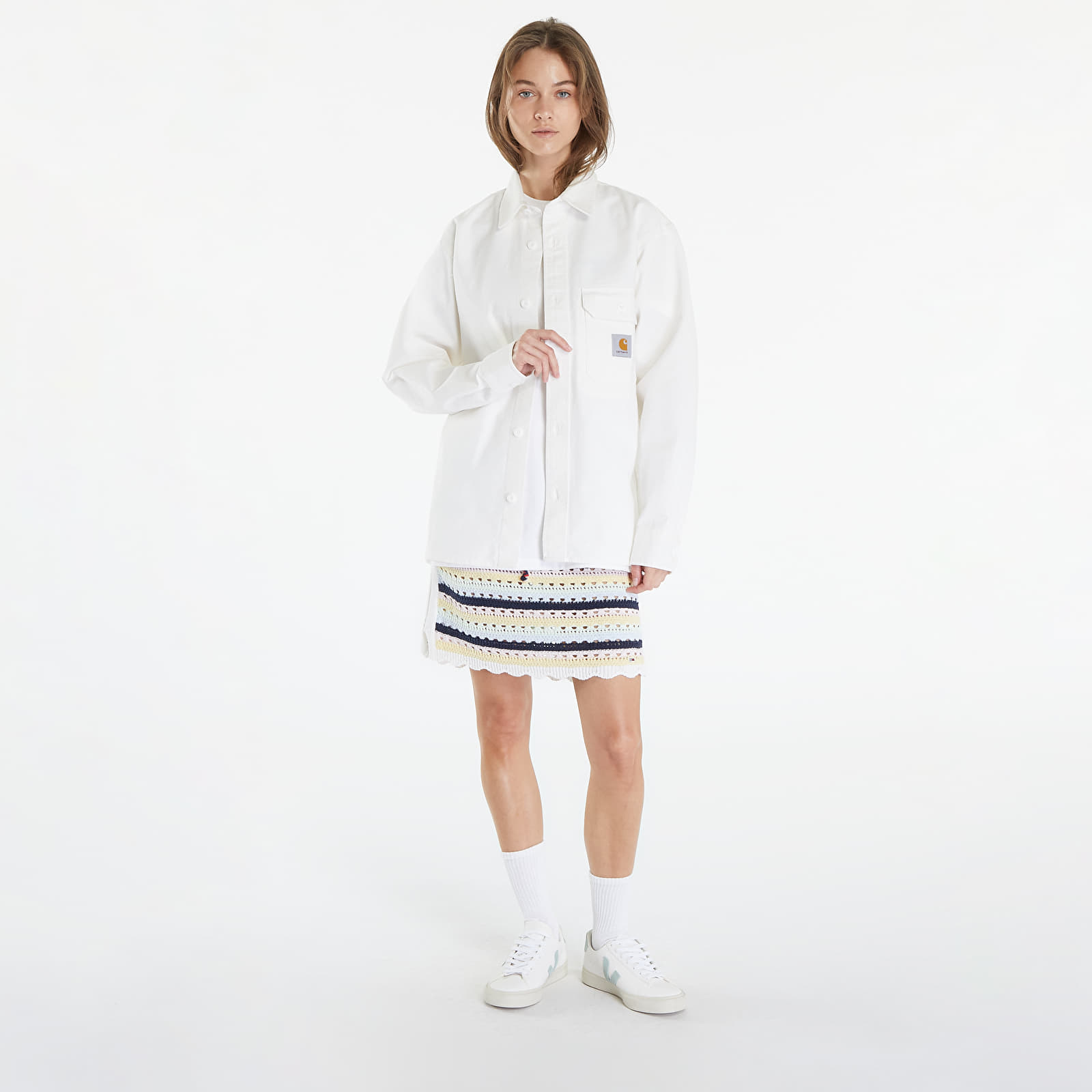 Sobrecamisas Carhartt WIP Reno Shirt Jac UNISEX Off-White Garment Dyed