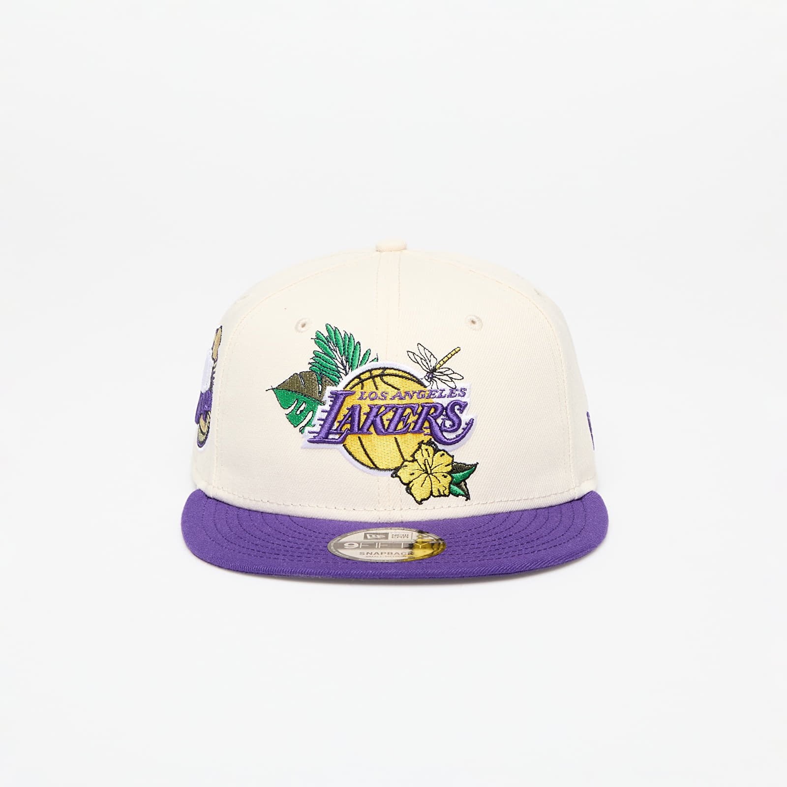 Cepures New Era Los Angeles Lakers 9FIFTY NBA Floral Snapback Cap Ivory/ True Purple