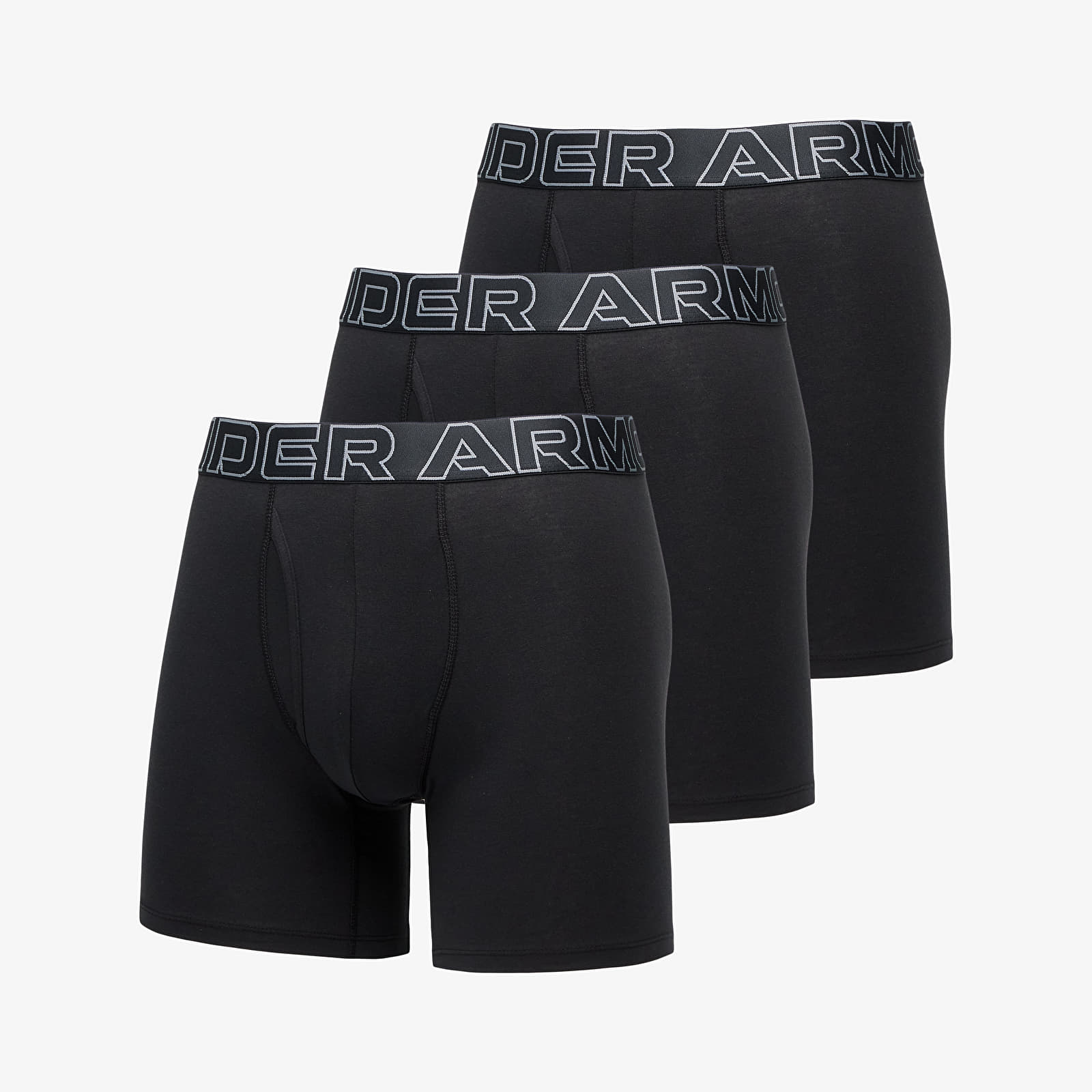 Boxer shorts Under Armour M Performance Cotton 6in 3-Pack Black