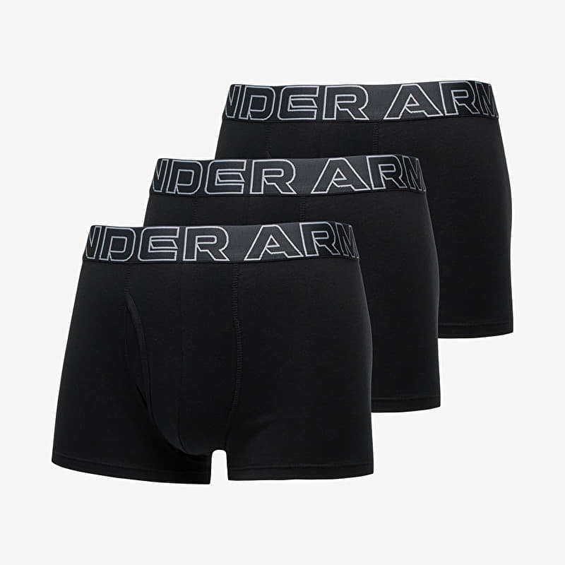 Boxer Under Armour M Performance Cotton 3in 3-Pack Black