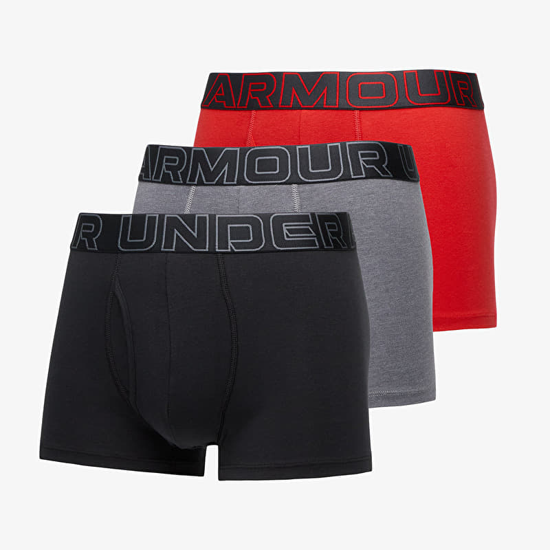 Boxer Under Armour M Performance Cotton 3in 3-Pack Grey