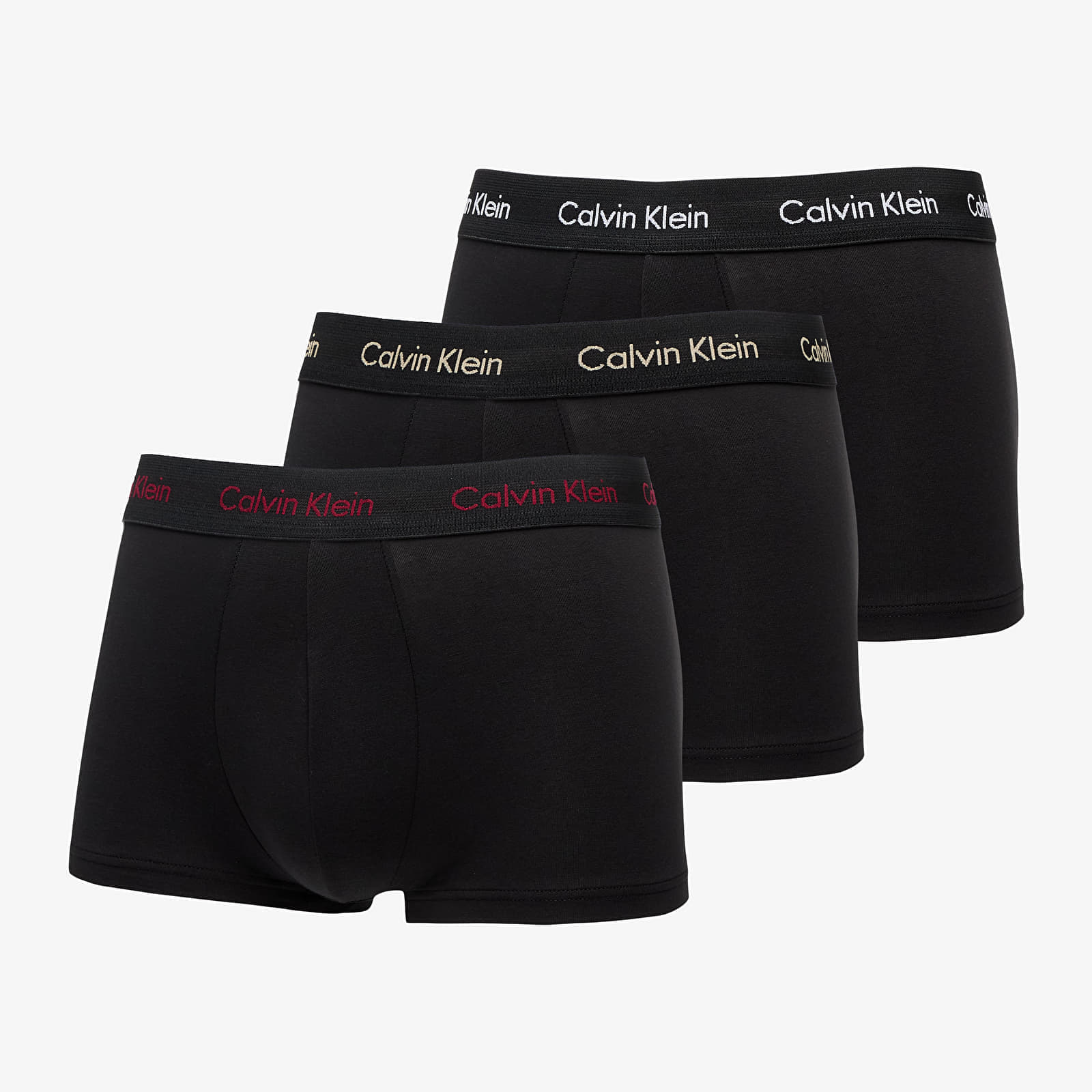 Boxerky Calvin Klein Cotton Stretch Classic Fit Low Rise Trunk 3-Pack Black S