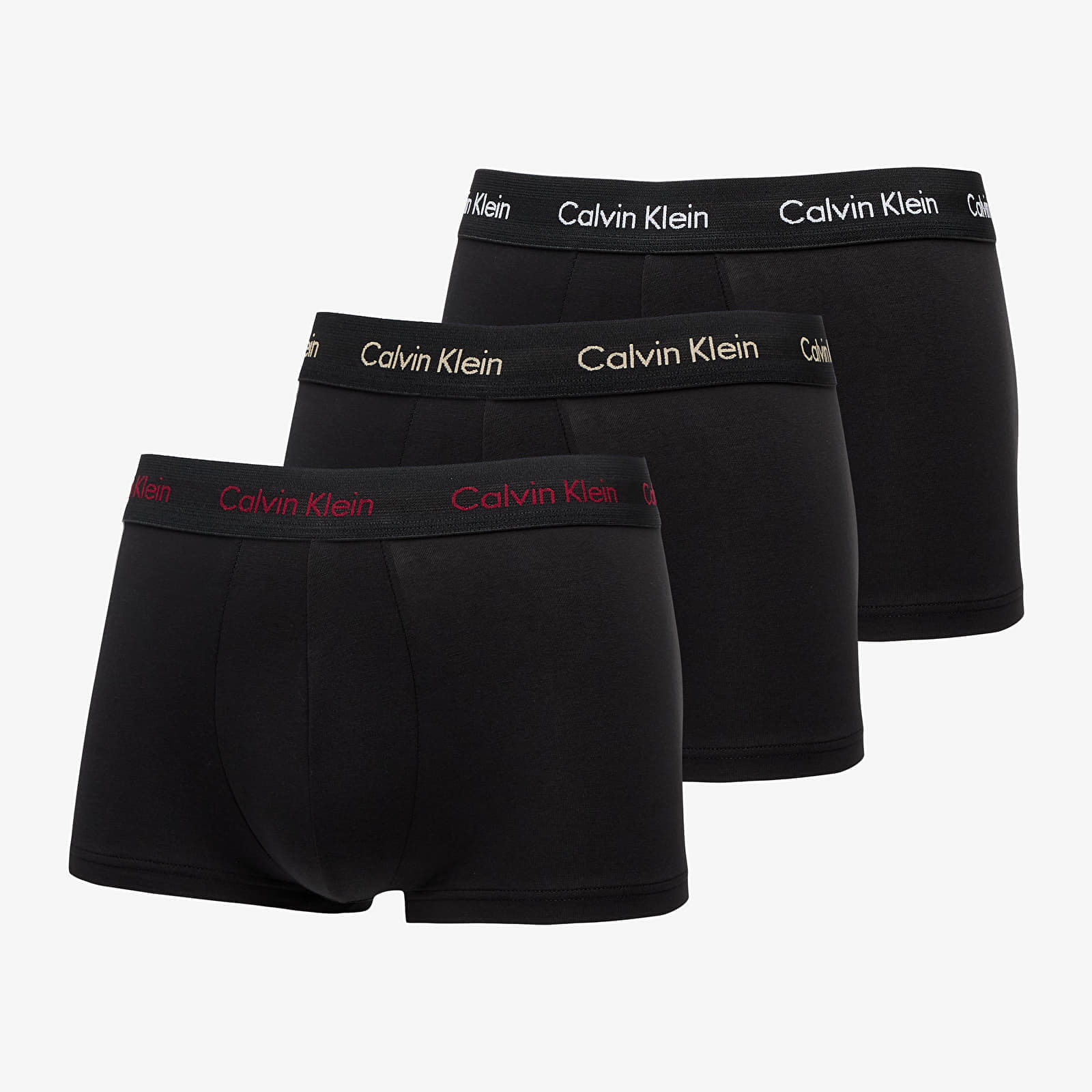 Boxerky Calvin Klein Cotton Stretch Classic Fit Low Rise Trunk 3-Pack Black XL