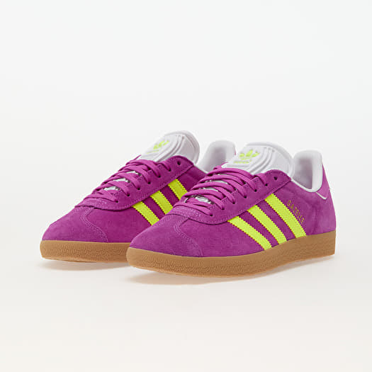 enske tenisice i cipele adidas Gazelle W Purbur Solar Yellow Off White Queens