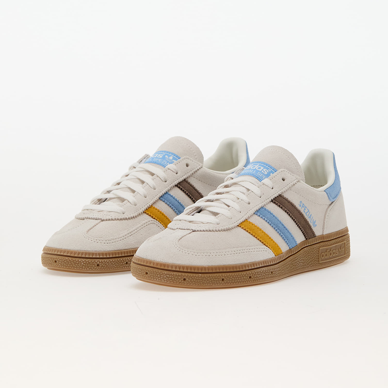 Women's sneakers and shoes adidas Handball Spezial W Cloud White/ Light Blue/ Earth Strata