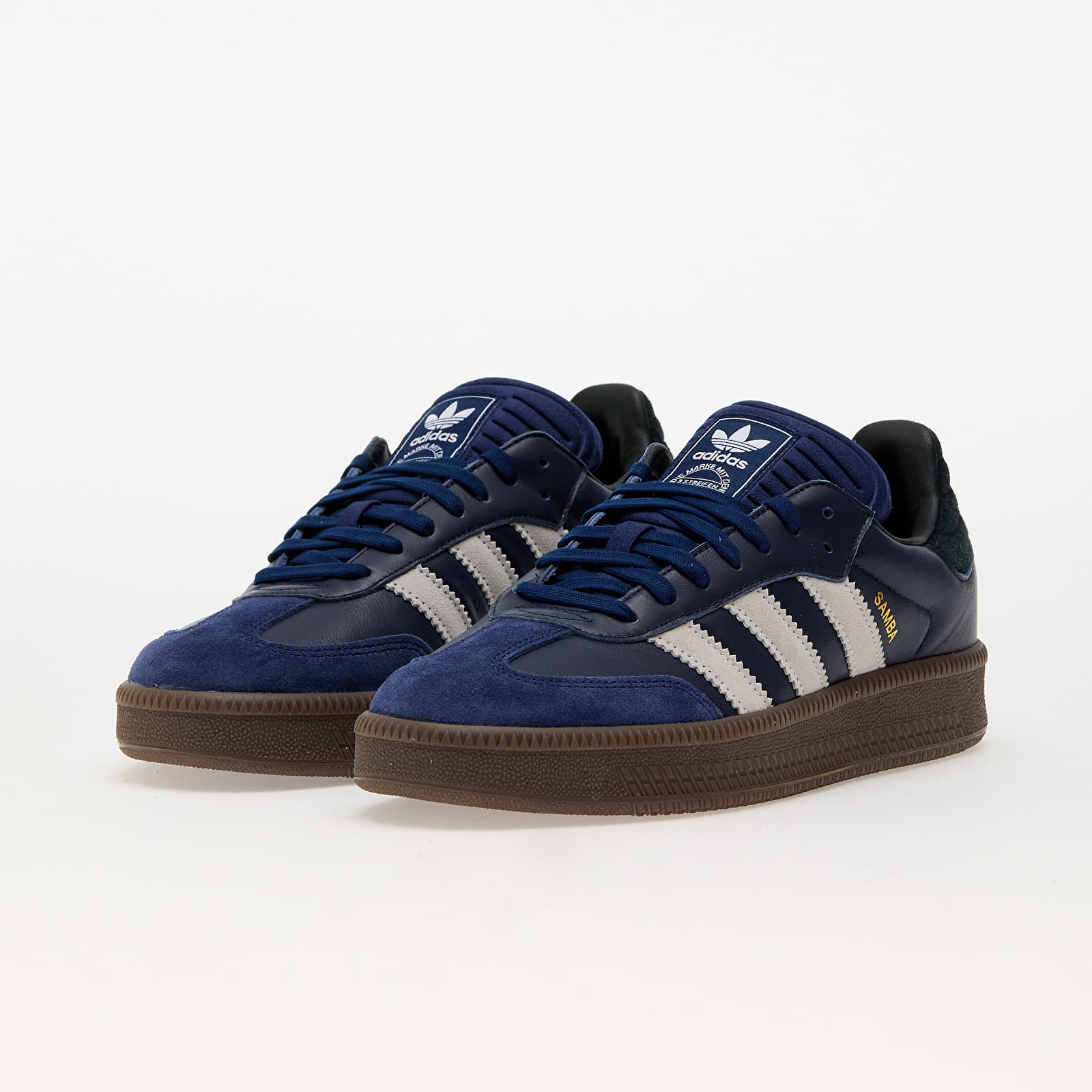 Turnschuhe und Schuhe fur Manner adidas Samba Xlg Dark Blue Ftw White Gum5 Queens