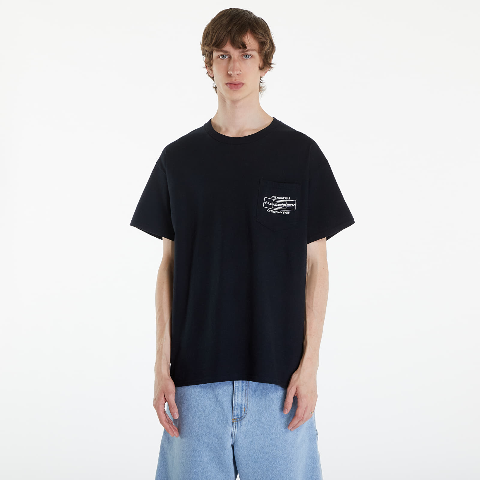 Мъжки тениски PLEASURES Vision Pocket T-Shirt Black