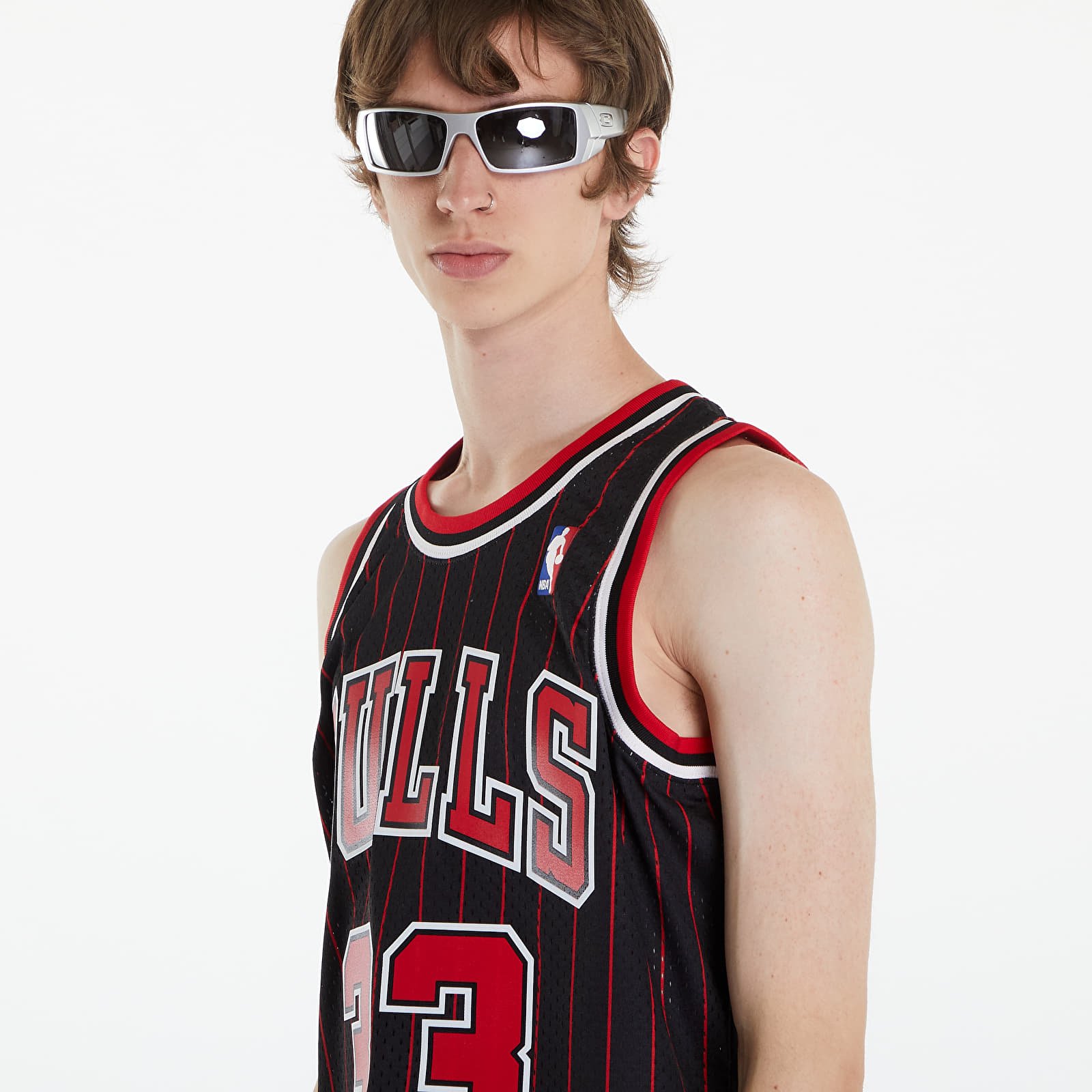 Trøyer Mitchell & Ness Chicago Bulls 33 Scottie Pippen Swingman Jersey Black/ Red