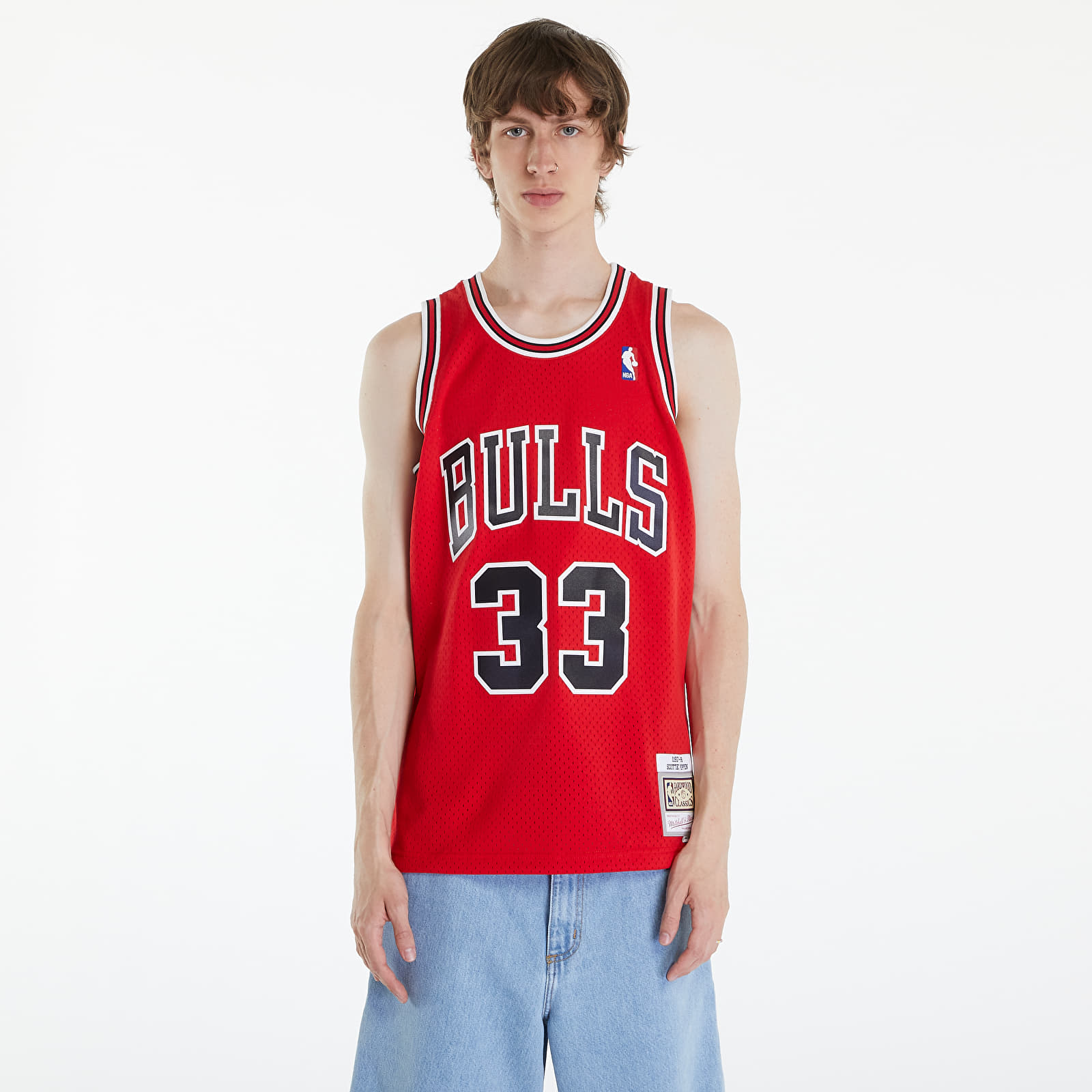 Dresy Mitchell & Ness Chicago Bulls 33 Scottie Pippen Swingman Jersey Red
