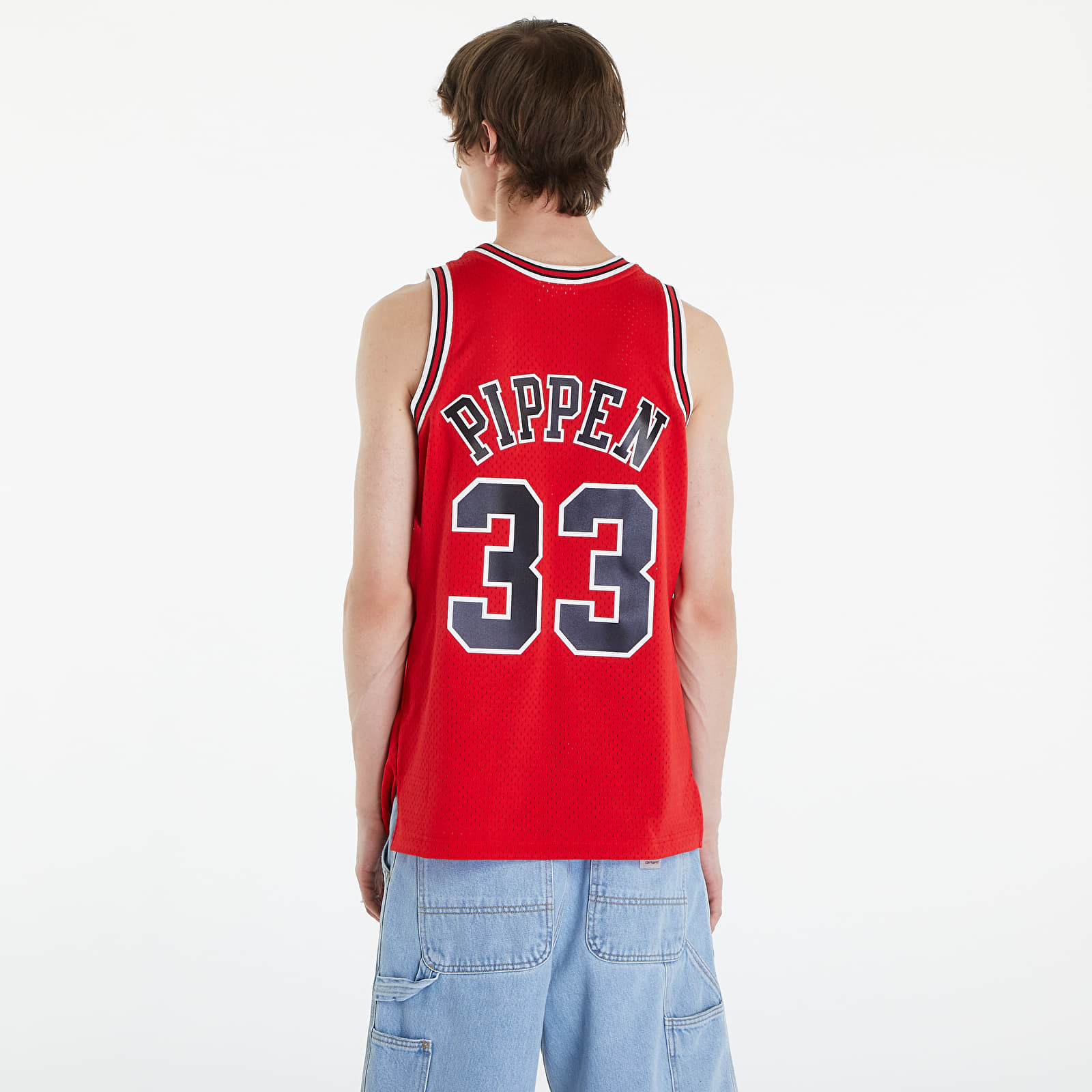 Dresy Mitchell & Ness Chicago Bulls 33 Scottie Pippen Swingman Jersey Red
